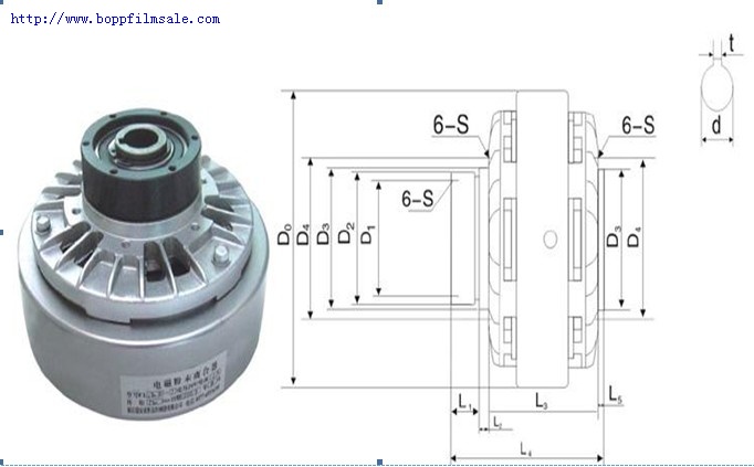 空心轴磁粉制动器和离合器
